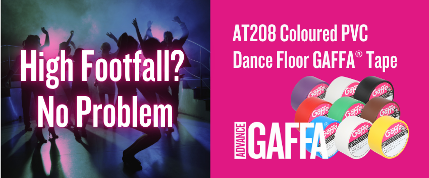 GAFFA Christmas Campaign Email headers (12) AT208 Coloured PVC Dance Floor GAFFA® Tape